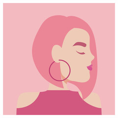 beautiful portrait of woman, attractive female