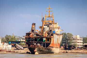 Ship breaking in Chittagong, Bangladesh