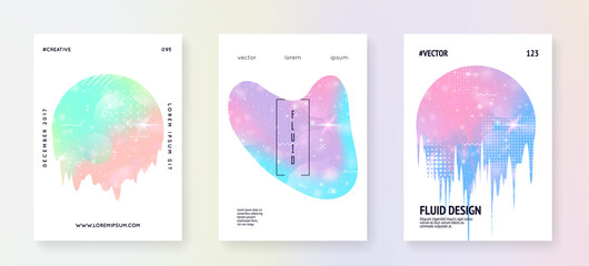 Holographic background. Princess gradient. Kawaii unicorn hologram.