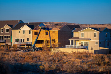 New homes in a modern housing development