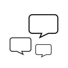 black speech bubble square isolated on white, speech balloon sign of communication symbol, black speech bubble for talk text,  balloon message icon, dialog chatting graphic for icon talk