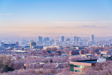 Central business district of Salt Lake City, Utah