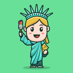 liberty statue mascot character