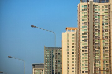 Fototapeta premium construction of a residential building