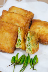 Martabak telur mini for snacks.