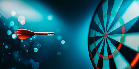dartboard with arrow