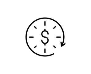 Finance line icon