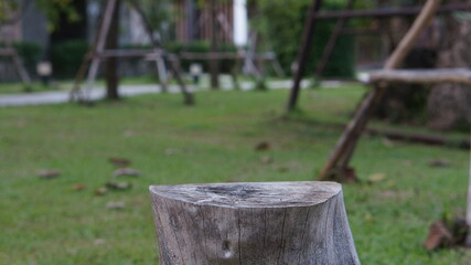 old wooden swing