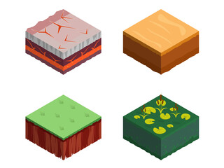 Isometric Soil Layers tile