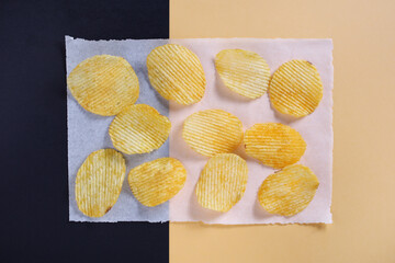 Tasty potato chips