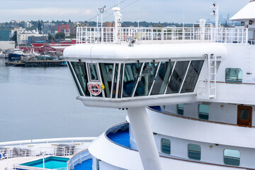 Bridge onboard a Cruise Ship