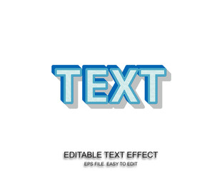 Editable text effect style