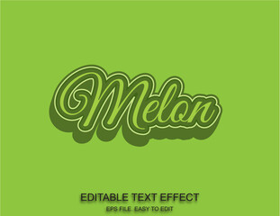 Editable text effect style