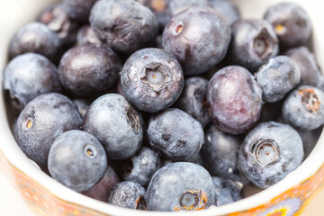 Fresh ripe blueberries
