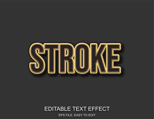 Editable text effect style