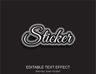 Editable text effect style