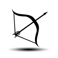 Bow and arrow vector illustration