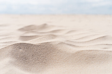 Fototapeta na wymiar Copy space of sand beach texture abstract background.