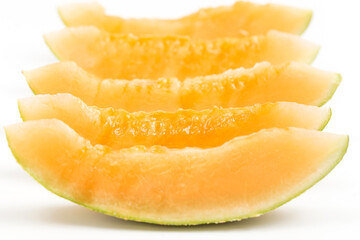 Fototapeta na wymiar Photograph fresh and delicious cantaloupes