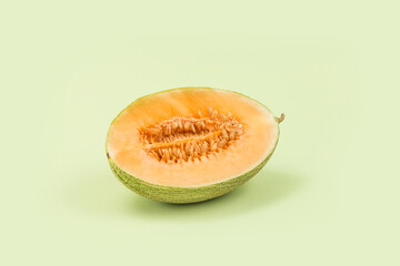 Photograph fresh and delicious cantaloupes