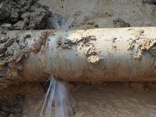 Burst pipe or leaking pipe should be repaired immediately