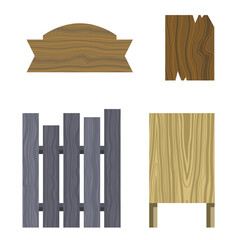 Wooden different shapes signs boards
