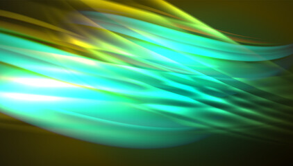 Obraz premium Fluid wave lines background. Trendy abstract layout template for business or technology presentation, internet poster or web brochure cover, wallpaper