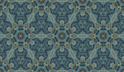 Elegant Seamless Repeating Pattern Border