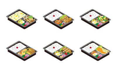 持ち帰りの市販お弁当6点セット