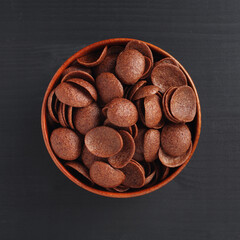 Chocolate corn flakes