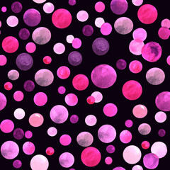 Watercolor messy pink, purple and violet. abstract texture. seamless pattern