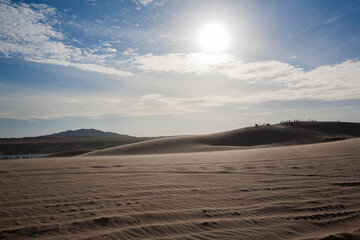 Fototapeta na wymiar Sand dunes in the desert, Muine, Vietnam