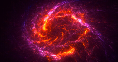 3D rendering abstract circle light background