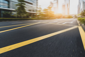 The road in the city of shenzhen,china