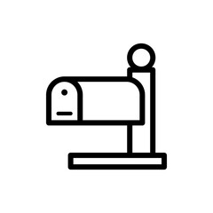 mailbox icon line art design