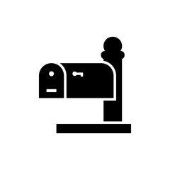 mailbox icon glyph style design