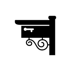 mailbox icon glyph style design