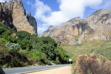 Fototapeta na wymiar Scenic Mountain Ranges in South Africa