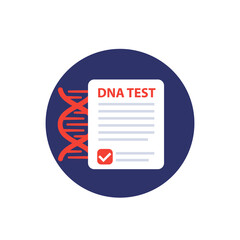 DNA test vector flat icon