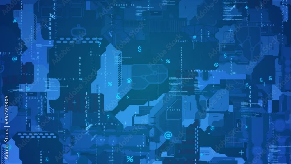 Poster cyberspace background. electronic circuit.digital transformation.