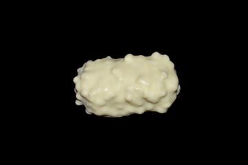 candy isolated on black background