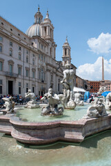 Fototapeta na wymiar Piazza Navona a Roma