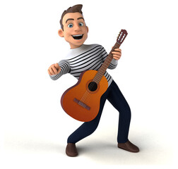 Fun 3D cartoon casual character