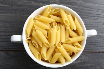Penne pasta in a bowl