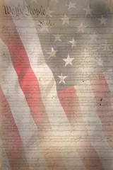 Flag USA as a patriotic background © Sergey Kamshylin