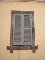Window close-up in historical building in Europe