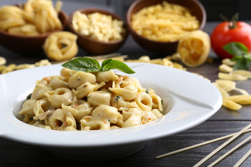 Stuffed Italian tortellini pasta.