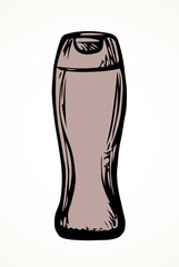 Plastic bottle of shampoo. Vector drawing