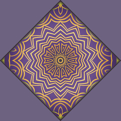 Modern Vector Template With Tribal Mandalas. For Brochure, Flyer, Cover, Magazine