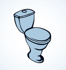 Toilet. Vector drawing